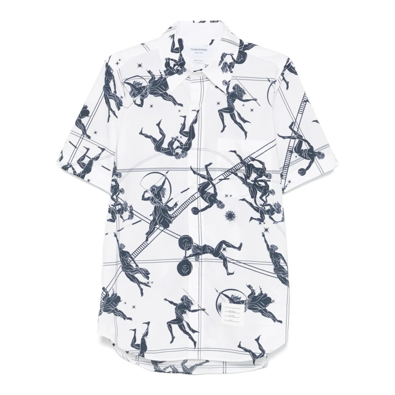 Straight Fit Button Down Shirt Men