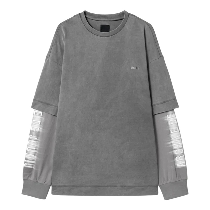 Dyed Dual Sleeve Long Sleeve Tee