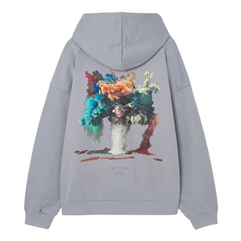 Flower Graphic Print Hoodie