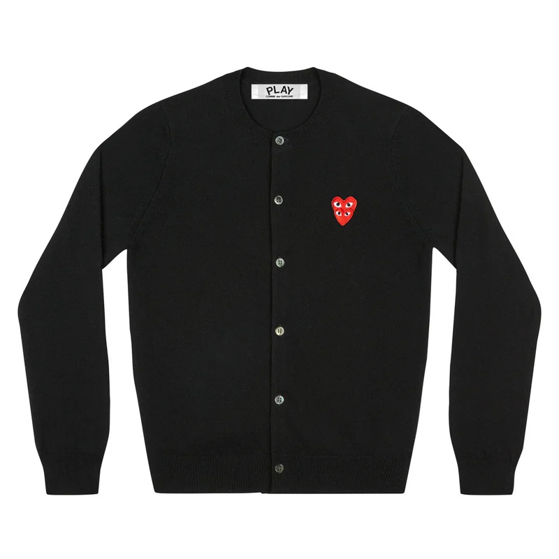 Long Sleeve Stacked Heart Cardigan Unisex