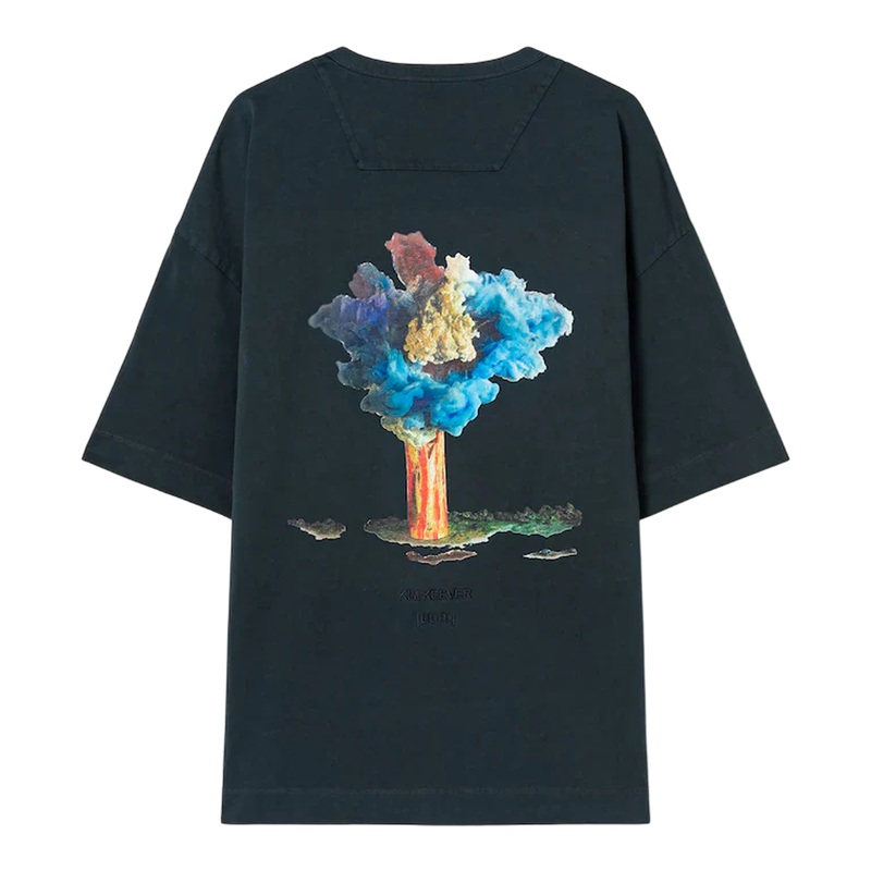 Pigment Dyed Flower Print Tee