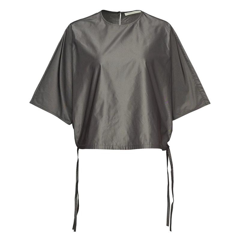 Poly Chambray Taffeta Batwing Top