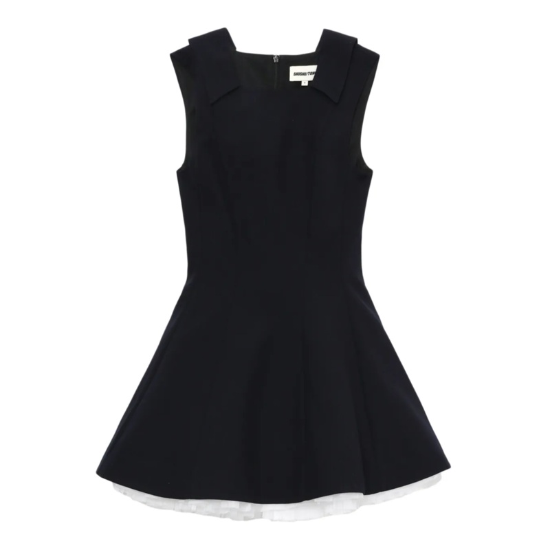 Puffy Sleeveless Dress