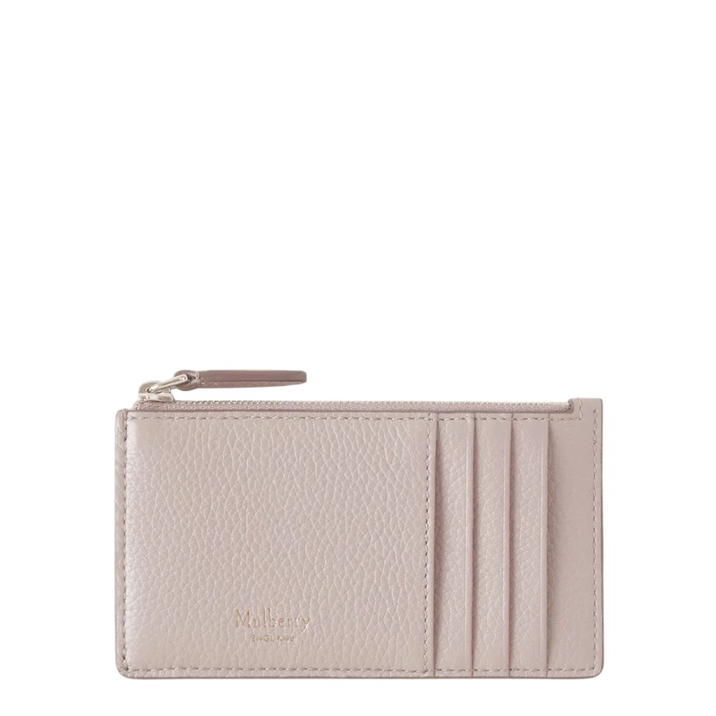 Continental Zipped Long Card Holder Blossom Pink Small Classic Grain