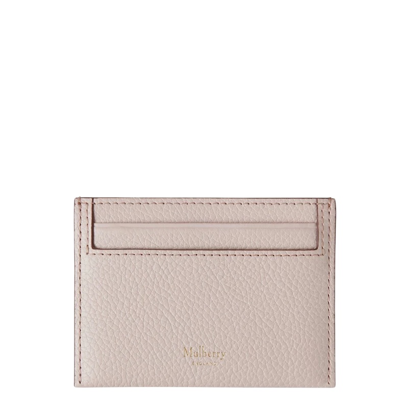 Credit Card Slip Blossom Pink Small Classic Grain