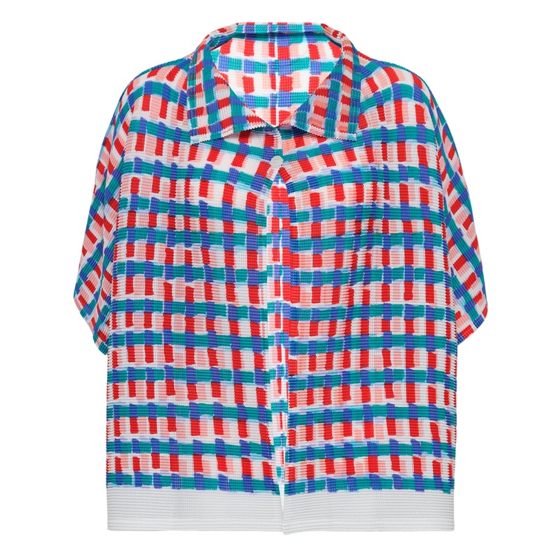 Drawing Check Cardigan