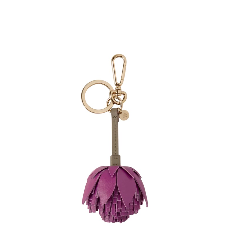 Flower Keyring – Pom Pom Orchid Bloom Mixed Material