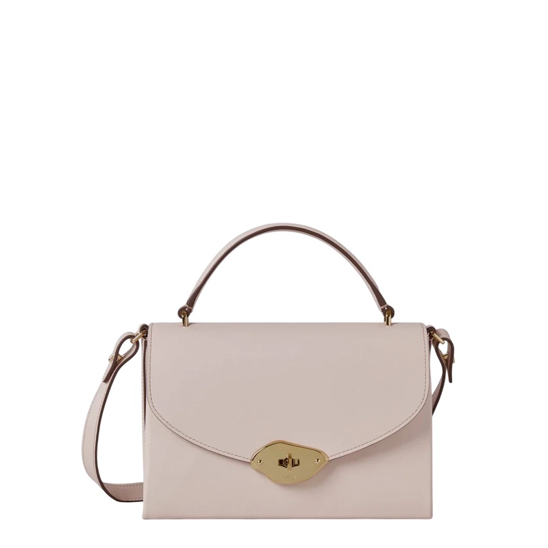 Lana Top Handle Blossom Pink High Gloss Leather