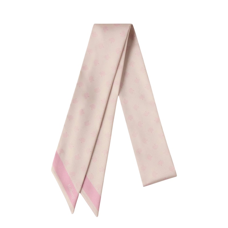 Skinny Scarf – Mulberry Tree Blossom Pink Recycled Polyester