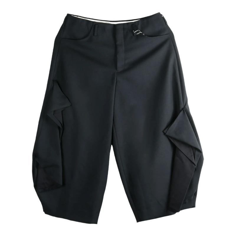 Wool Polyester Serge X Cotton Pants