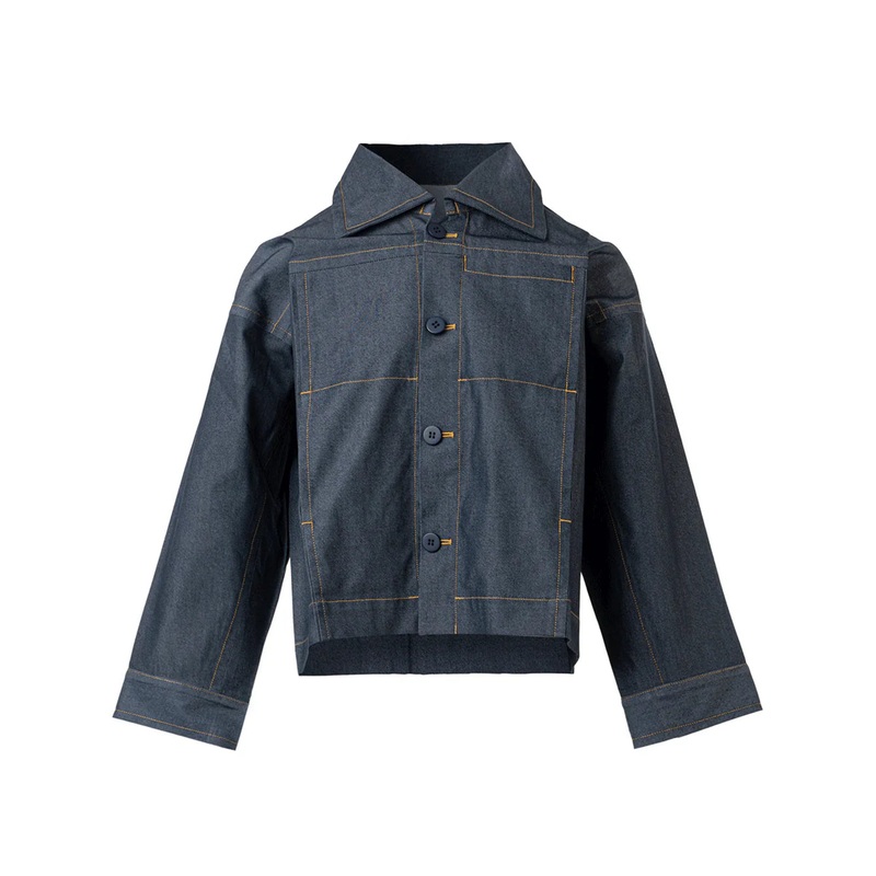 Flat Denim Coll Jacket