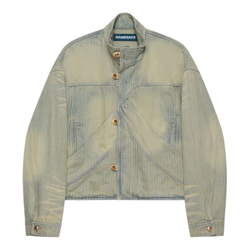 Fox Denim Jacket Indigo Stripe