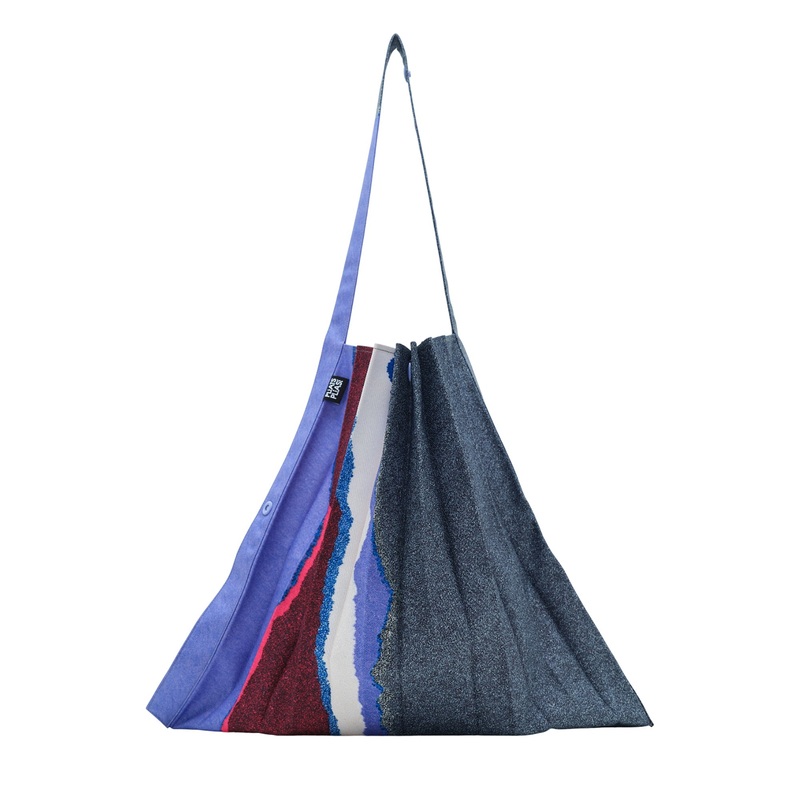 Grainy Colors Pleats Bag