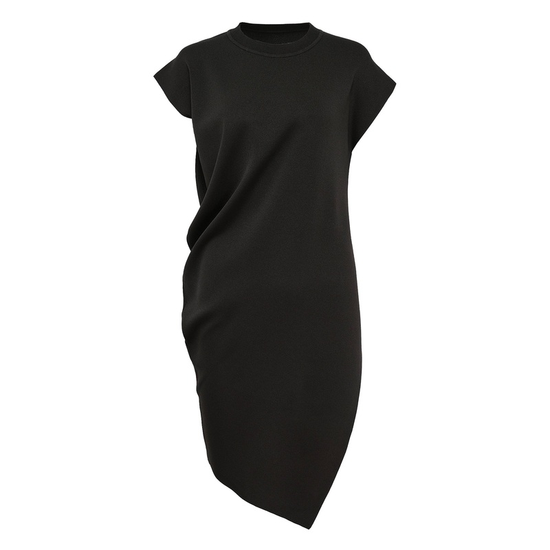 Luster Drape Knit Dress