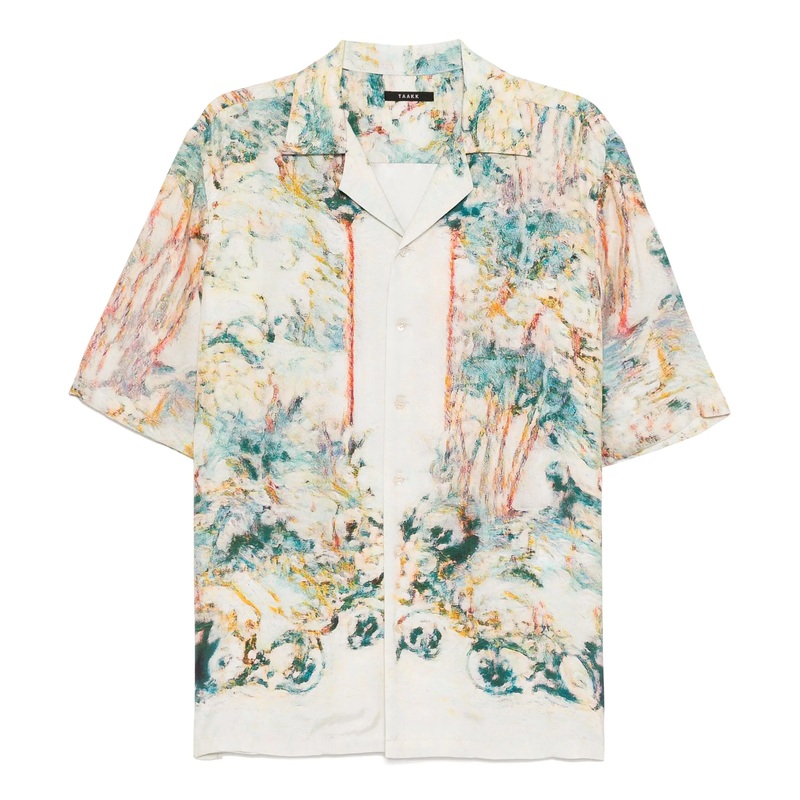 Silk Open Collar Shirt