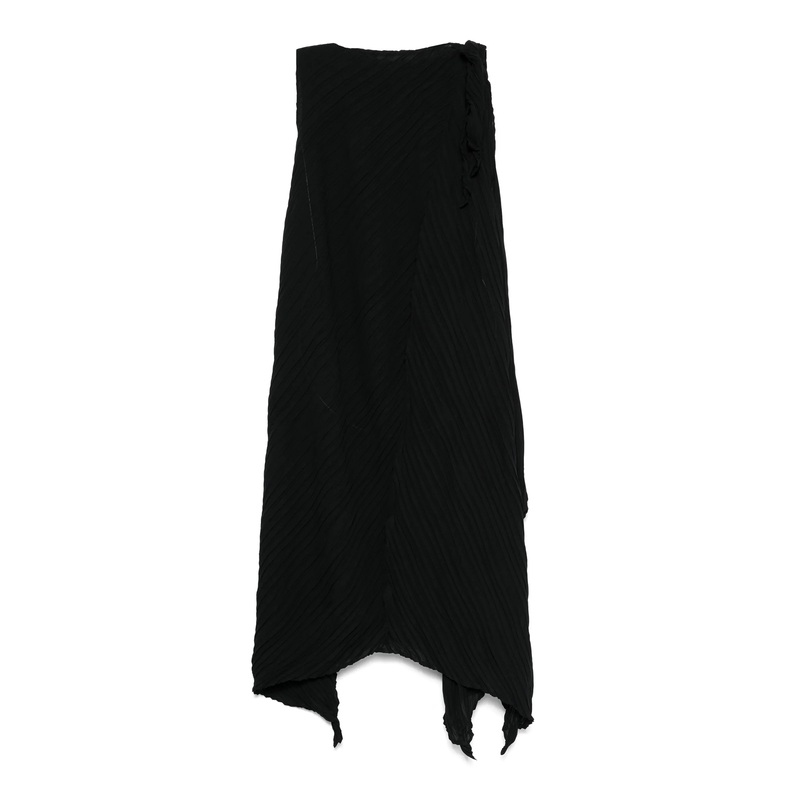 Wrinkled And Twisted Pleated Dress