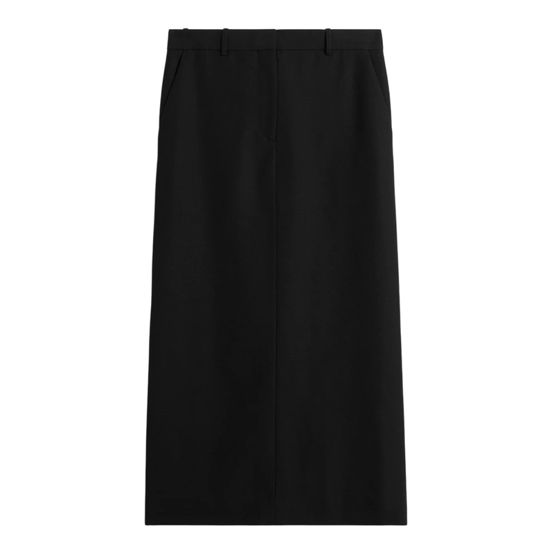 Low-Waist Straight Skirt