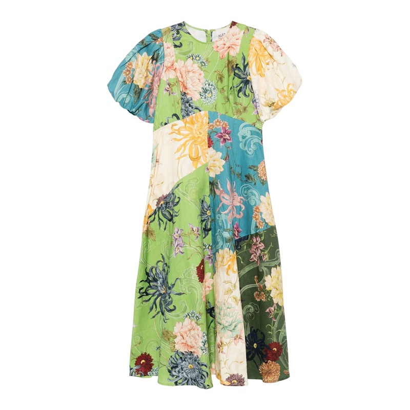 Avery Spliced Midi Dress