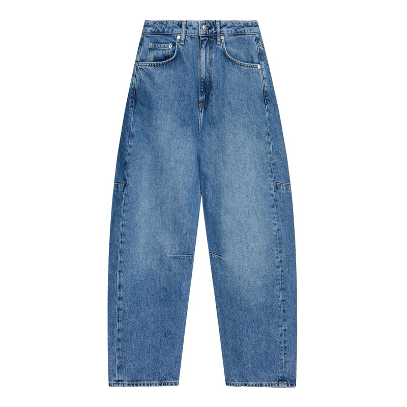 Charlie High-Rise Ankle-Length Barrel Jeans