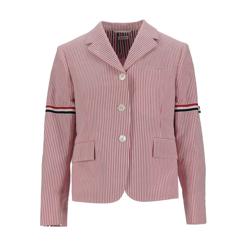 High Break Striped Sportcoat Women