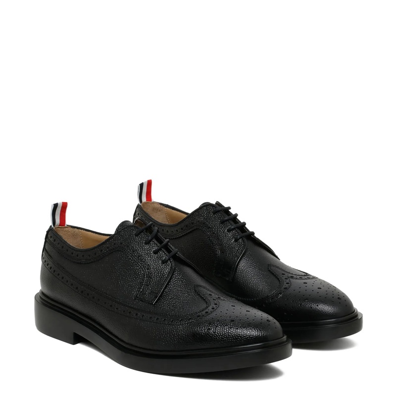 Pebble Grain Rubber Sole Longwing Brogue Men