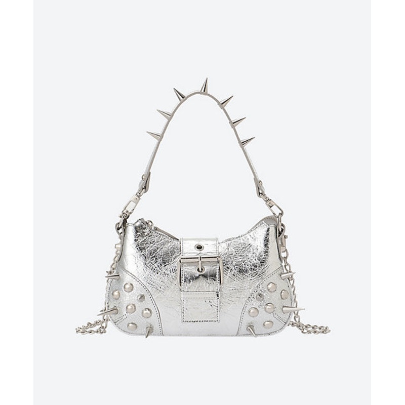 Goat Leatther Metallic Embossed Bag