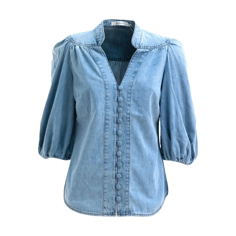 Lucky Denim Blouse
