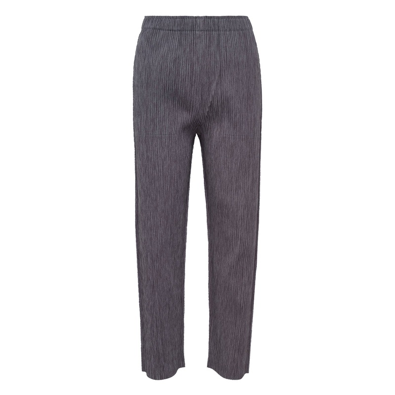 Mix Fine Knit Pleats Bottom Pants