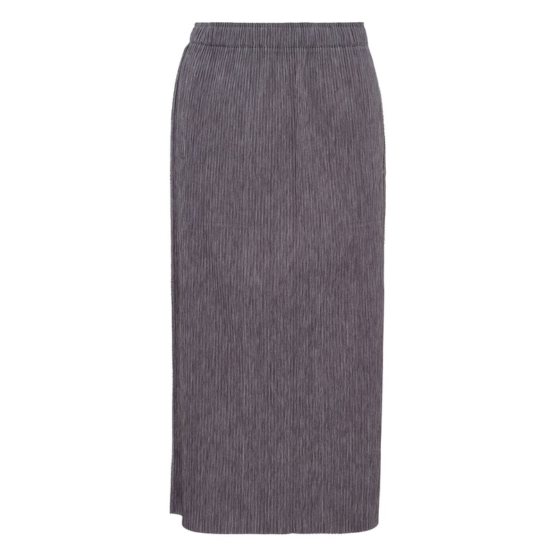 Mix Fine Knit Pleats Bottom Skirt
