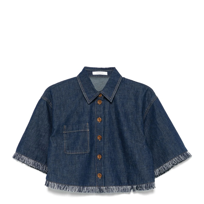 Rhiannon Fringe Denim Shirt