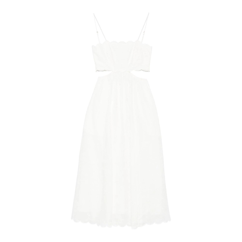 Rhiannon Scallop Midi Dress