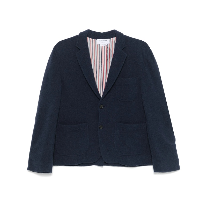 Wool Silk Pique Sack Jacket Men