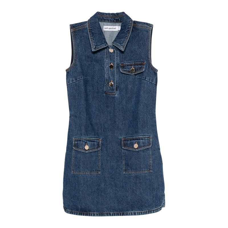 Denim Sleeveless Mini Dress