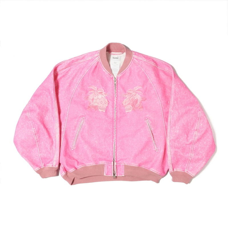 Flocked Deinm Souvenir Jacket