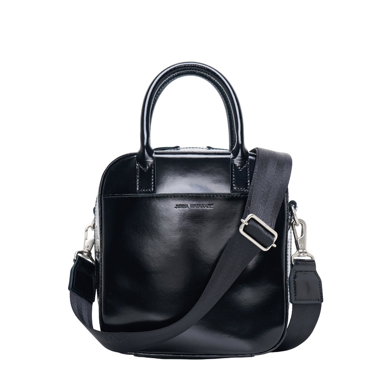 Glazed Leather Crocodile Crossbody