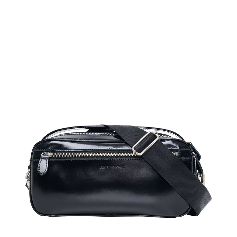 Glazed Leather Hairhide Crossbody