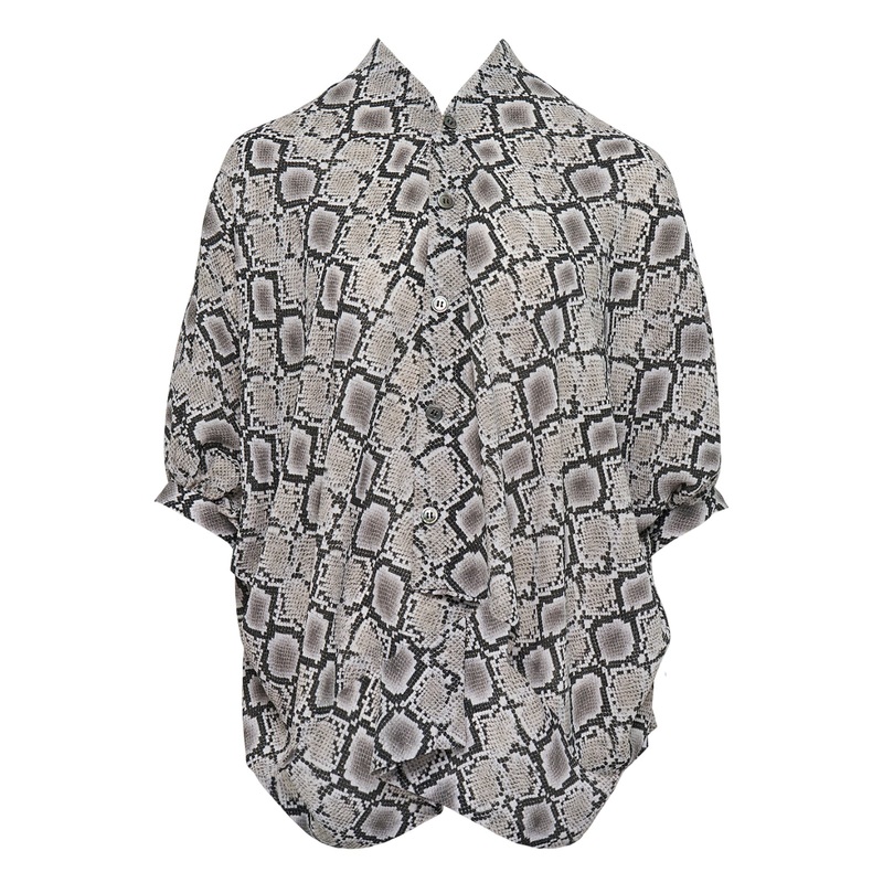 Polyester Georgette Python Top