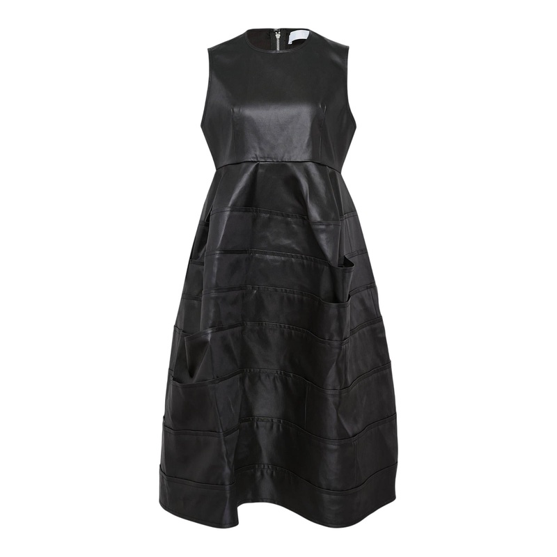 Polyester Satin Chintz Finish Dress