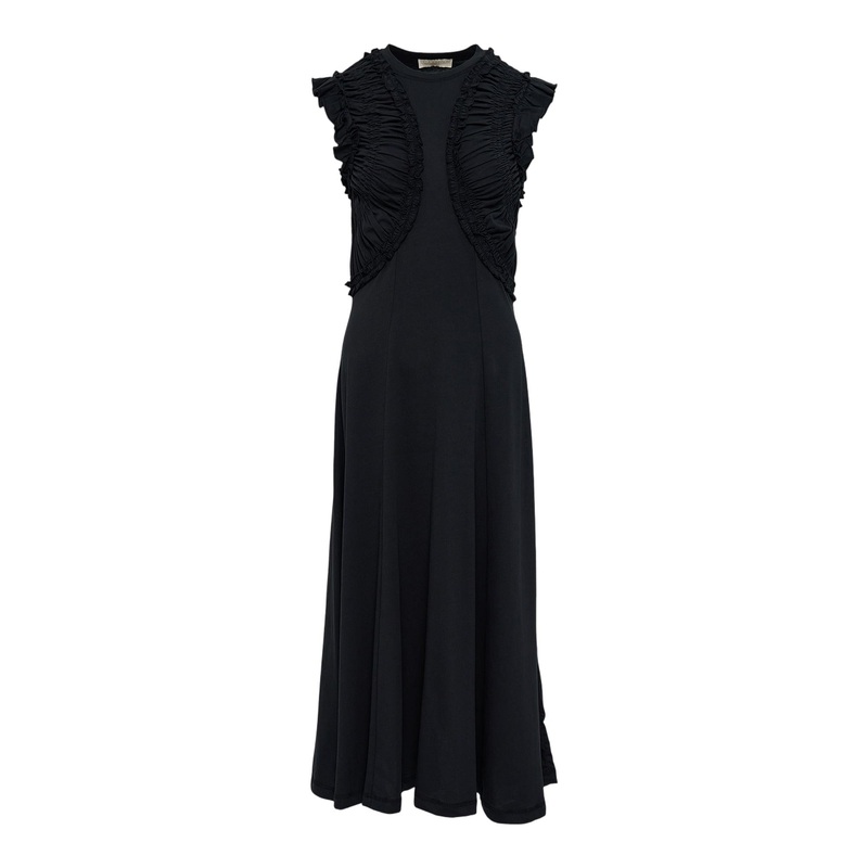 Shiva Sleeveless Ruffled Midi Dress