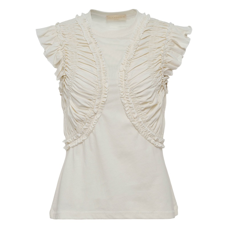 Val Sleeveless Ruffled Top