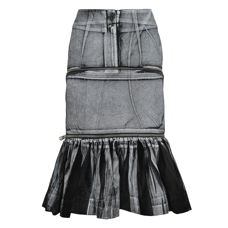 Women Painted Workwear Skirt