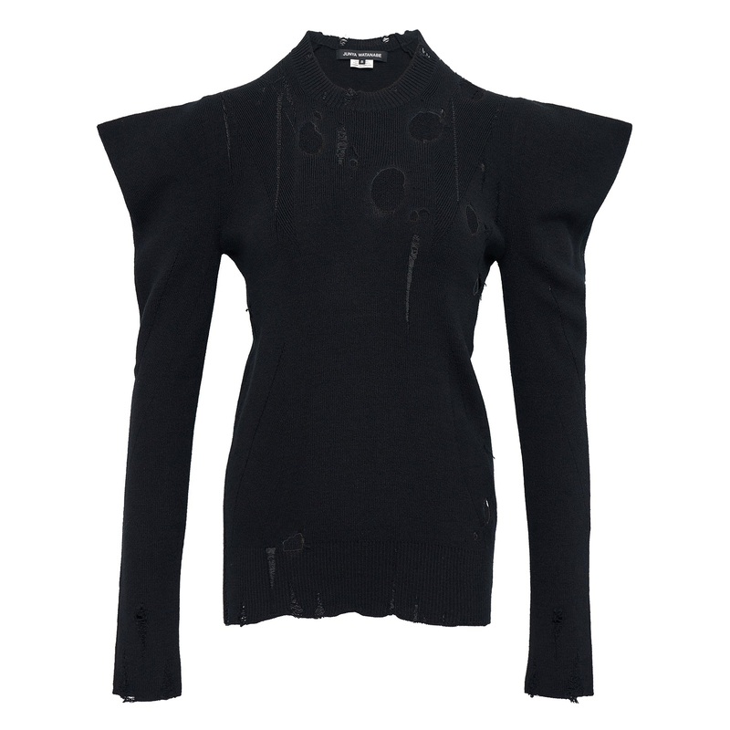 Worsted Wool Rib Knit Top