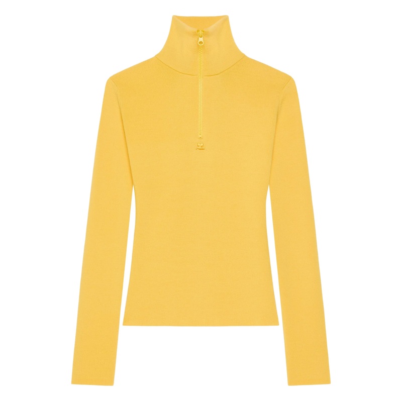 Zipped Mockneck Sweater