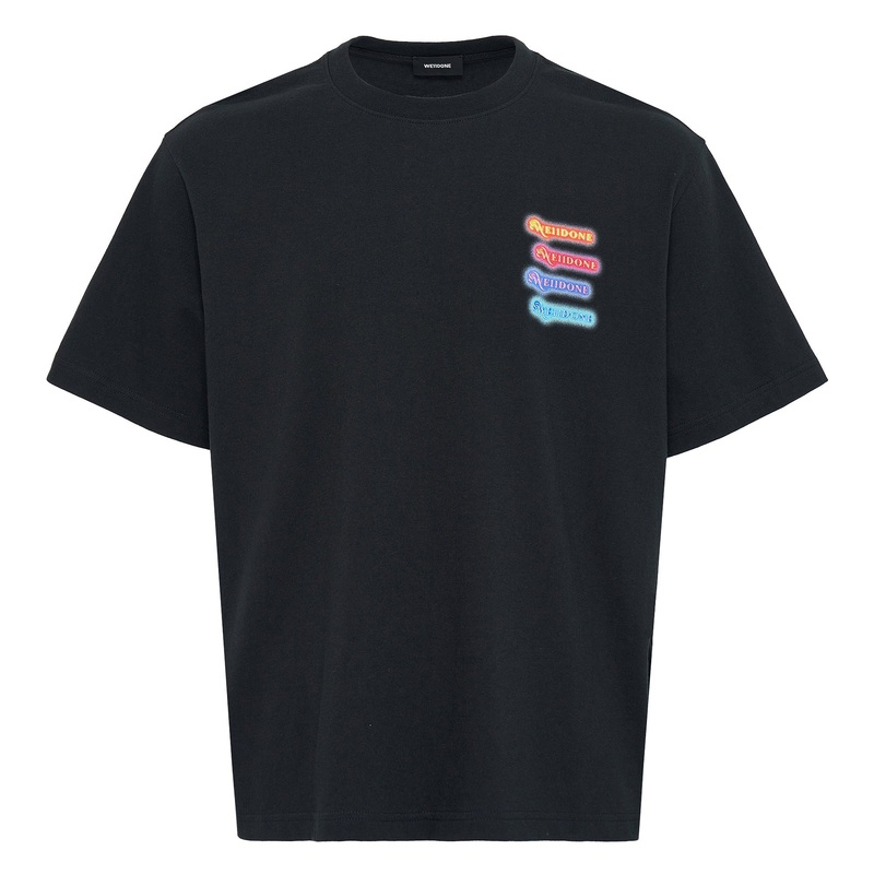 Black Neon Logo Short Sleeved Tee