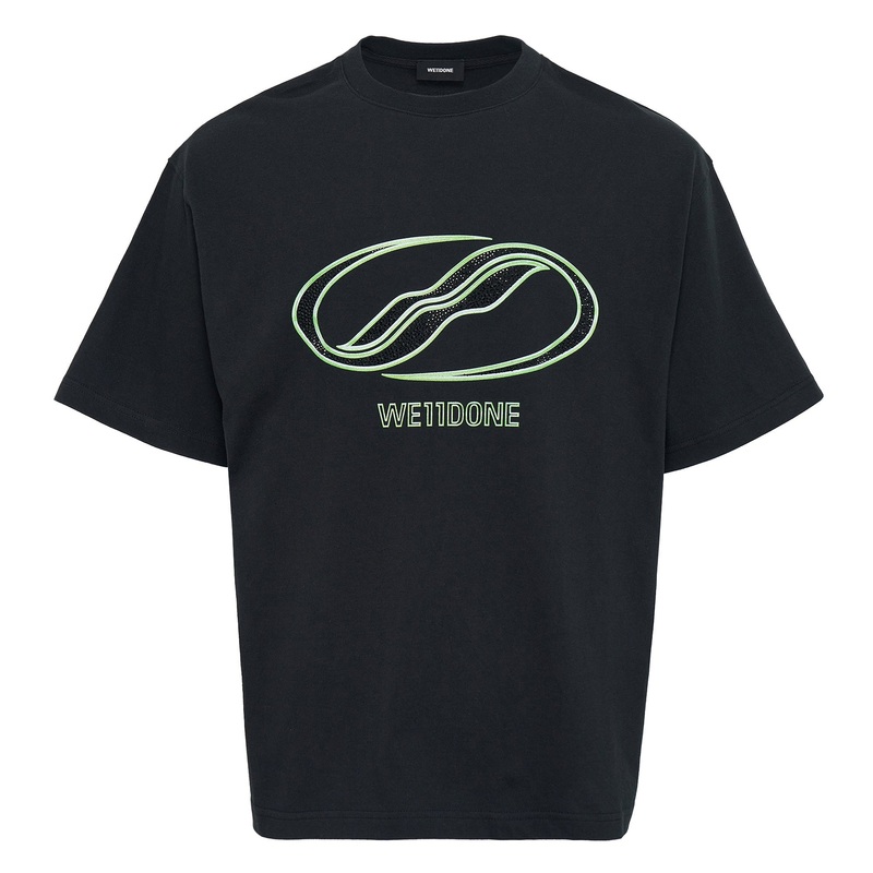 Black Rhinestoned Se11Done Logo Tee