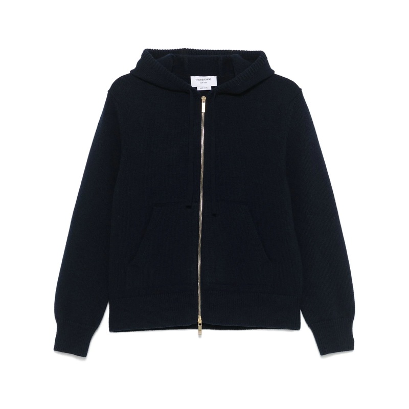 Geese Jersey Intarsia Zip Up Sweater