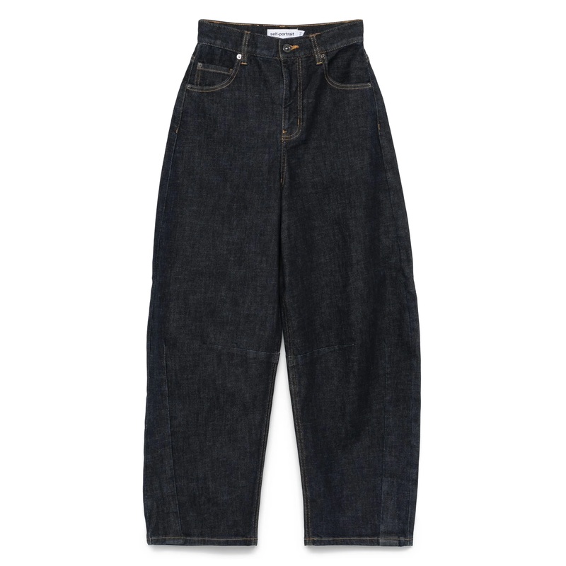 Indigo Barrel Leg Jeans