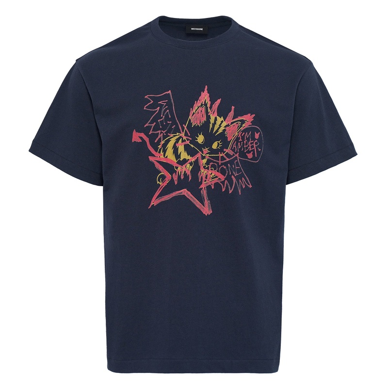 Navy Amber Drawing T-Shirt