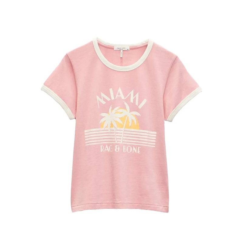 RB Miami Boxy Ringer Tee