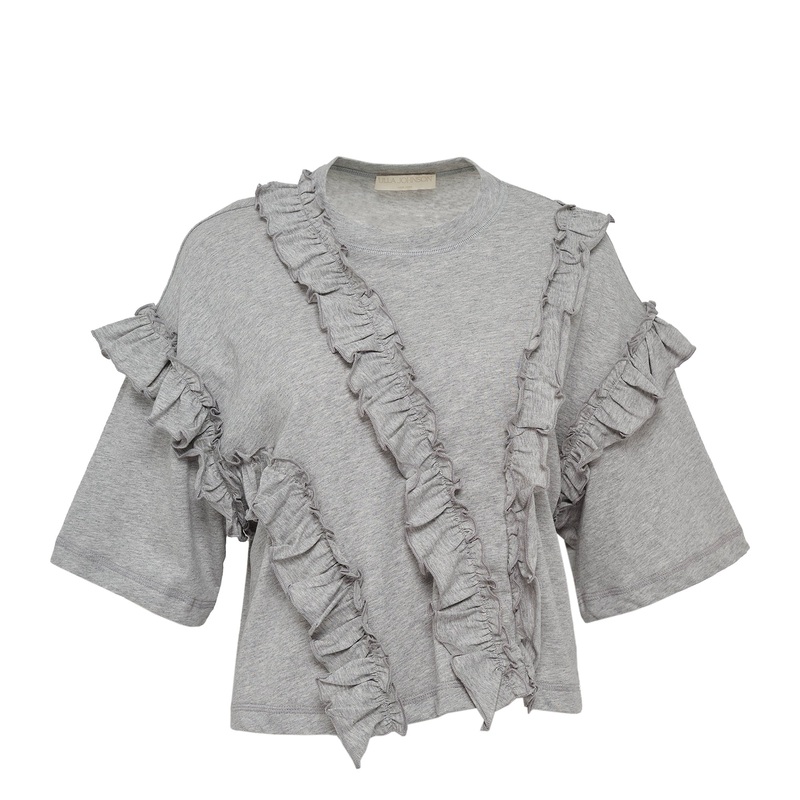 Sydney Short Sleeve Ruffle Tee